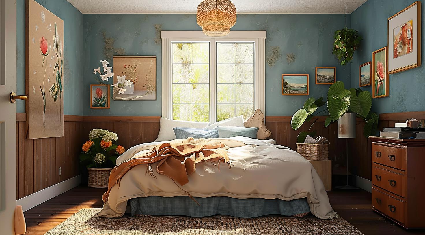 Ein harmonisches Schlafzimmer mit Feng-Shui